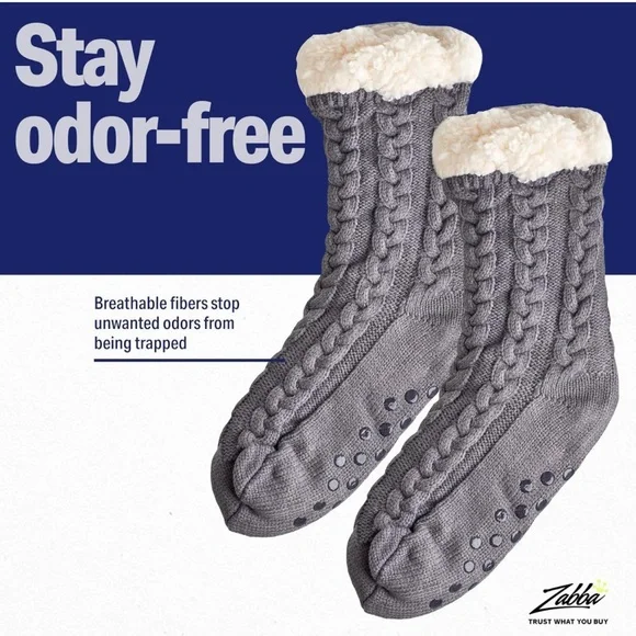 NWT Women’s Luther Pike Seattle Holiday Themed Non-Skid Slipper Socks - Picture 5 of 11